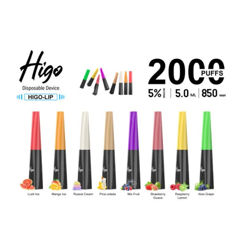 Higo Lip 2000 Vape za jednokratnu upotrebu