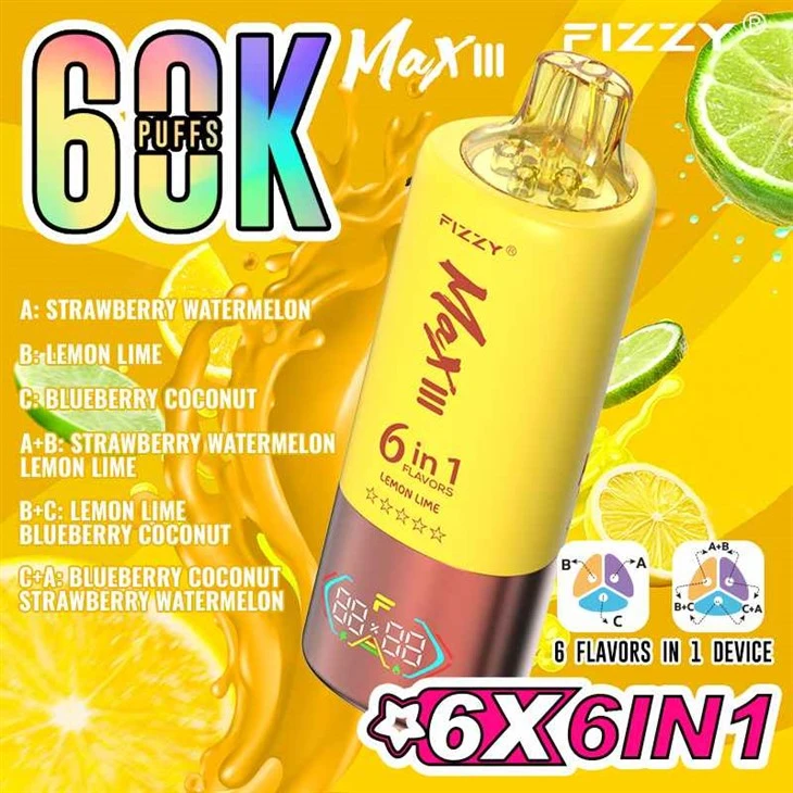 Fizzy max III 60000 trostruki okus