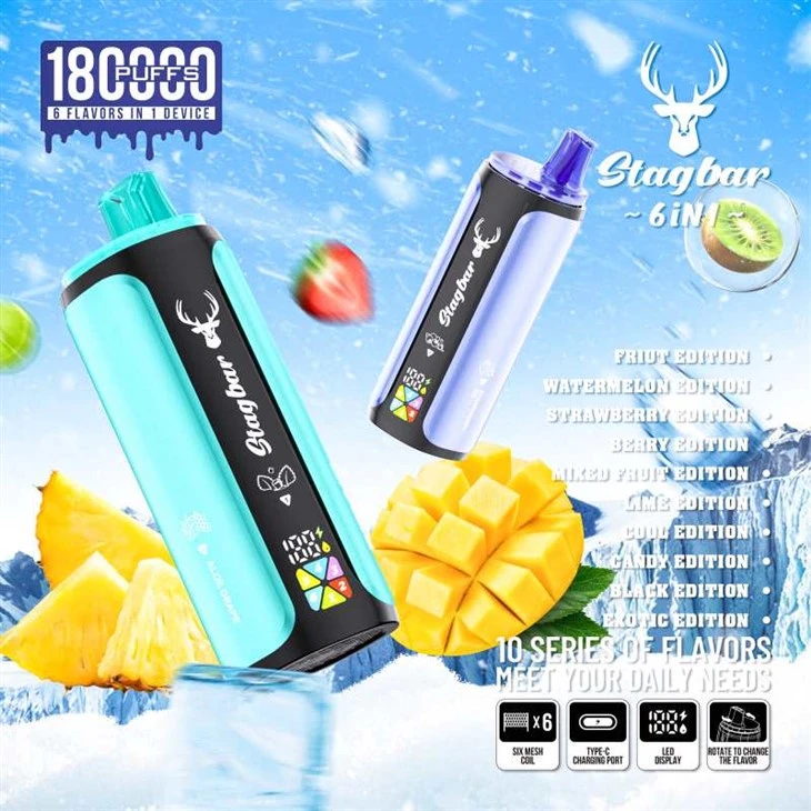 StagBar 6in{1}}K Puff