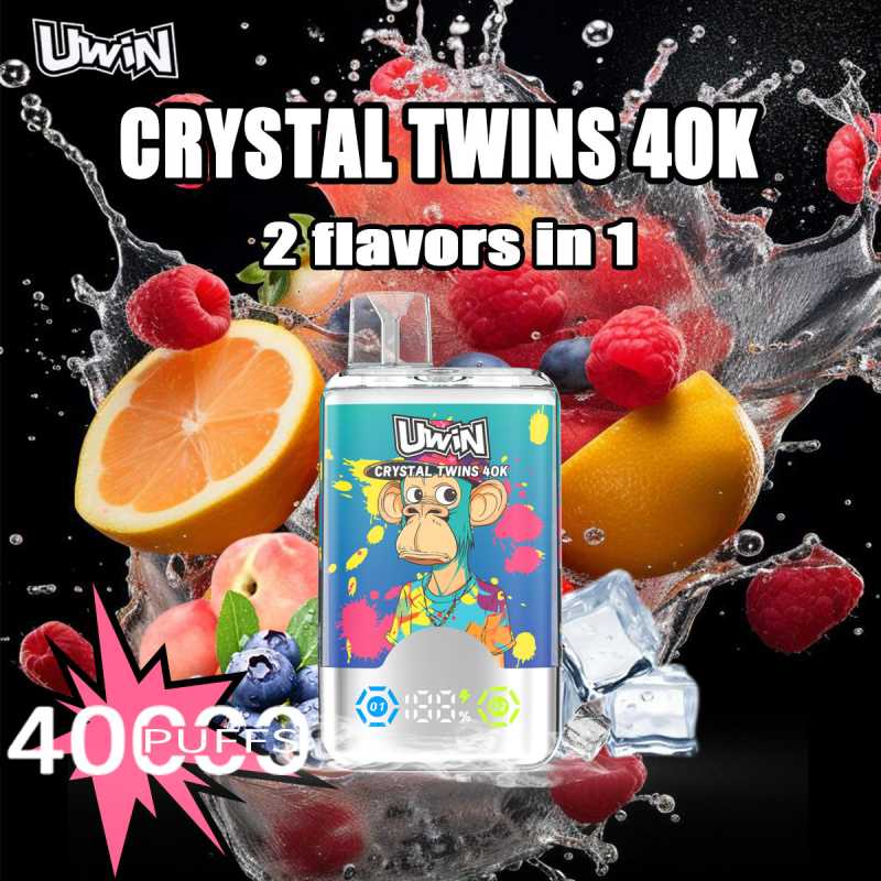 Uwin Crystal Twins 40000 Puffs Dvostruki okusi Vape